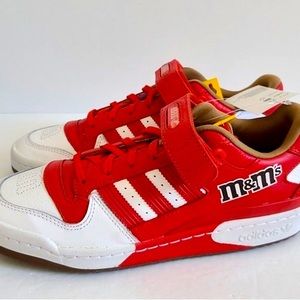 NEW Adidas Forum Low 84 M&M's GZ1935 White Red UNISEX men’s 7 women’s 8-8.5
